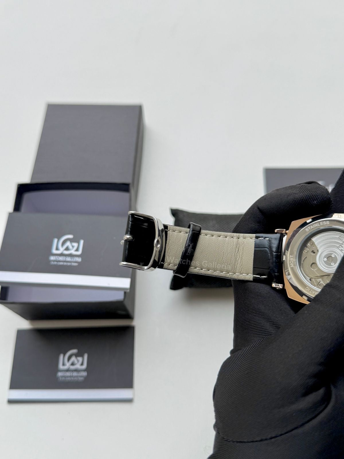 Aokulasic AOKU001 Moonphase Flywheel (Black/Rose Gold) Aokulasic Watch in Pakistan