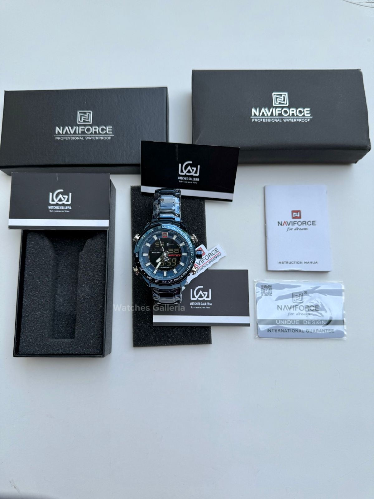 Naviforce Dual Analog and Digital Watch (Blue) NF9093M Watches Galleria