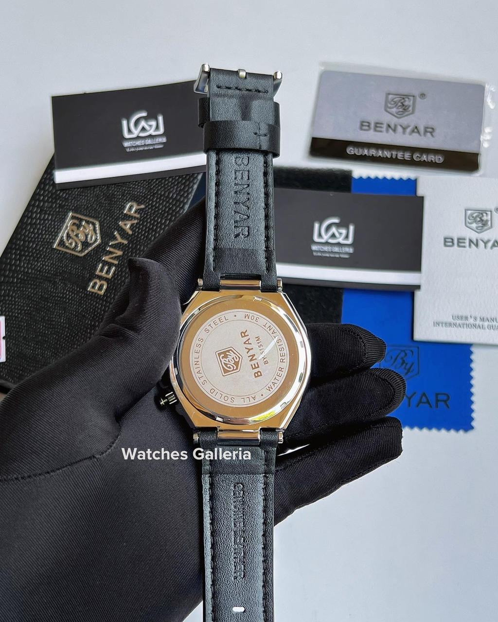 Benyar Chronograph Quartz (Black Silver) BY5151