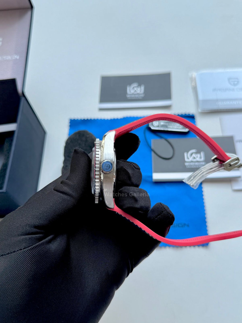 Pagani Design Sea Master Planet Ocean Automatic PD1679 (Blue/Red) Pagani Design in Pakistan