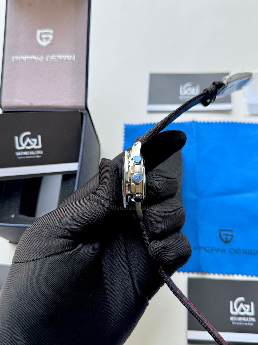 Pagani Design PD1701 Speedmaster Moonwatch Canvas (Black) Pagani Design in Pakistan