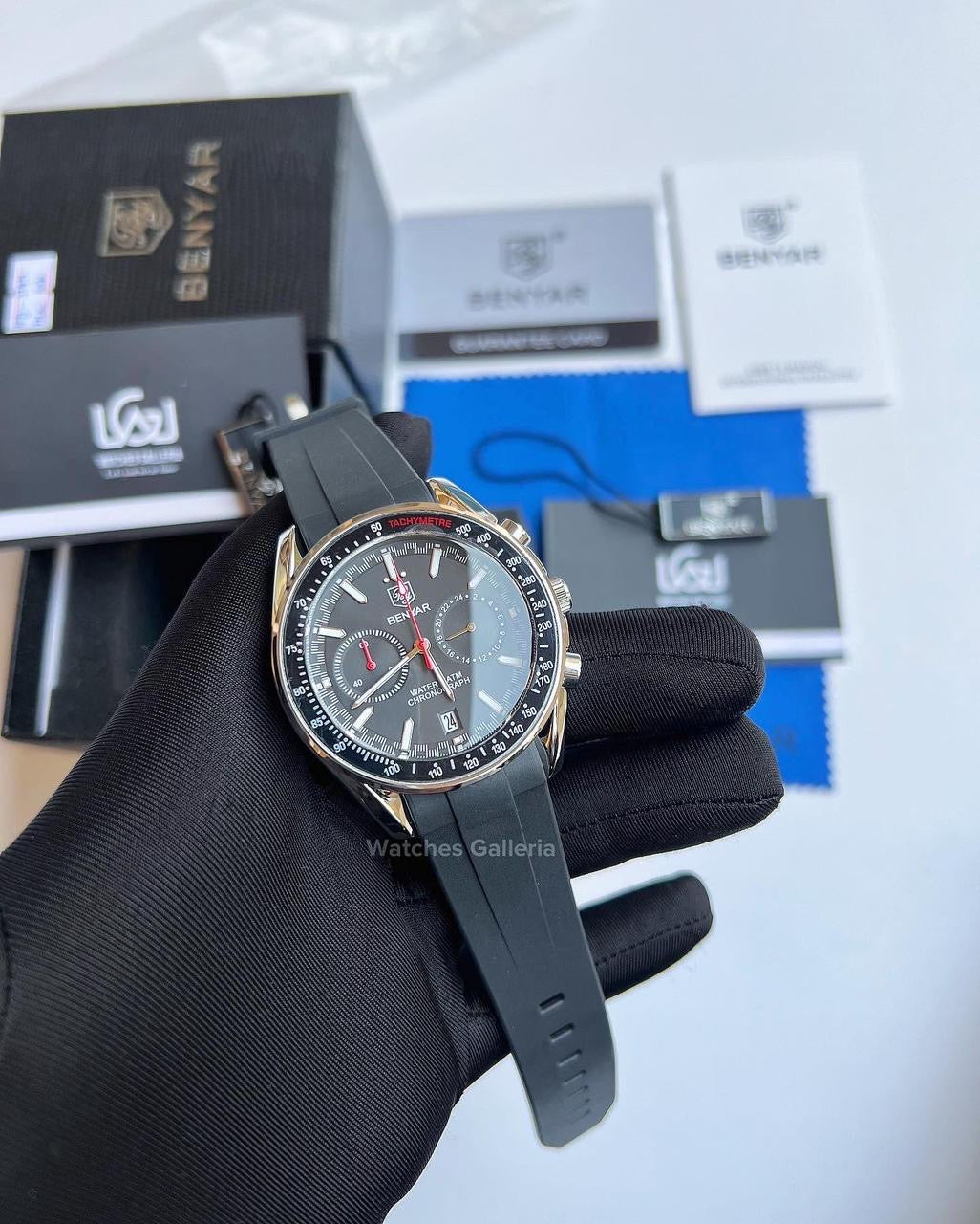 Benyar Black Bay Chronograph Quartz (Black) BY5194