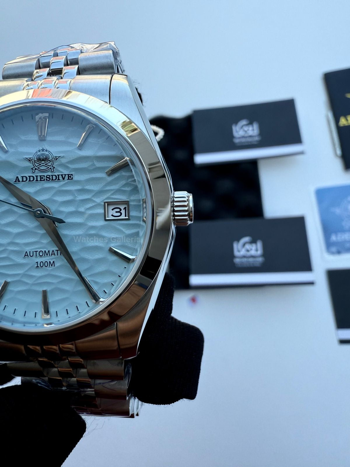 Addiesdive Omiwatari (Ice Blue) Japan Automatic Movement AD2118 Watches Galleria