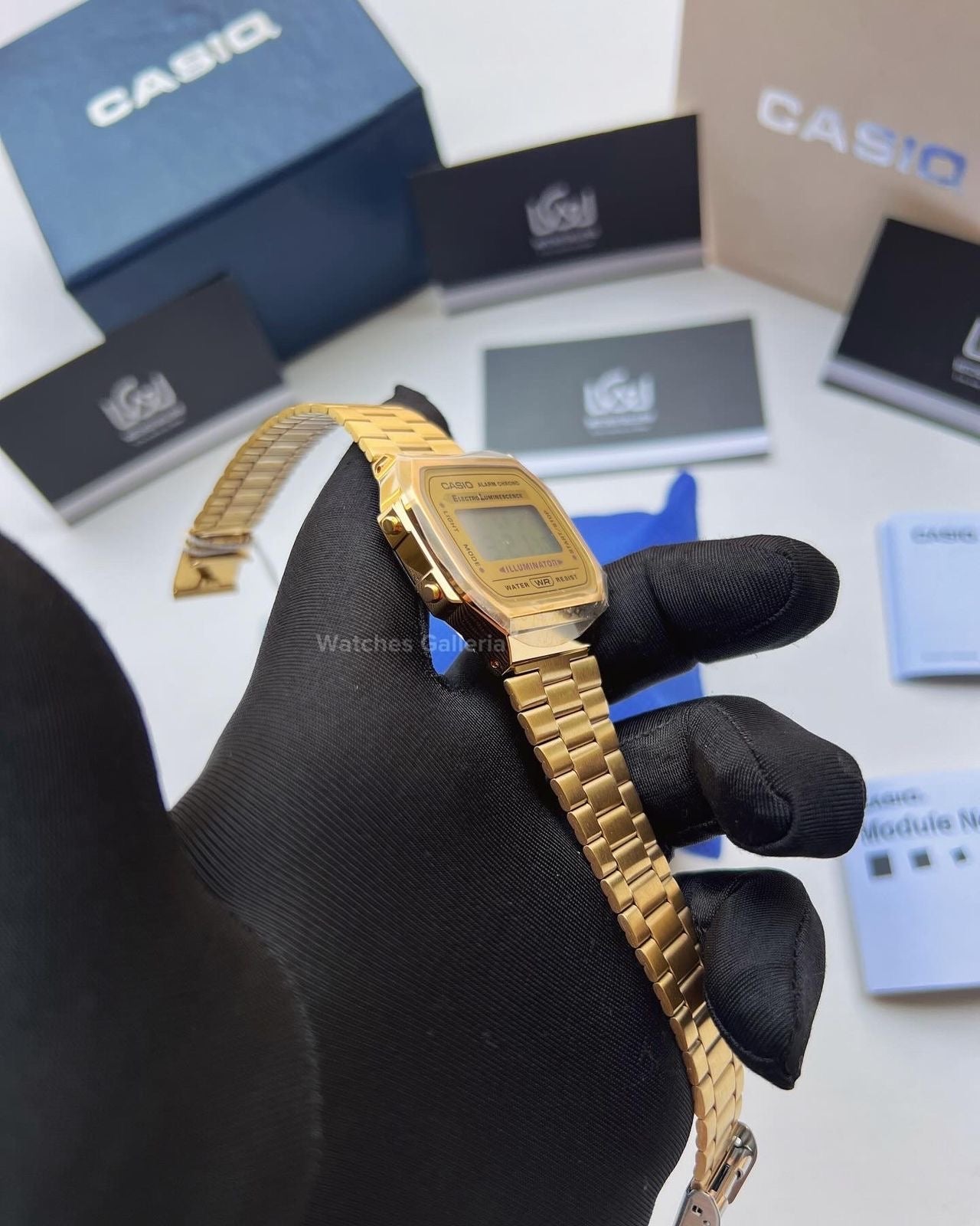 Casio Vintage Digital (Gold) A168WG Watches Galleria