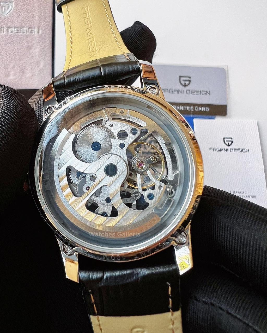 Pagani Design Skeleton Automatic (Black/Gold) PD1638