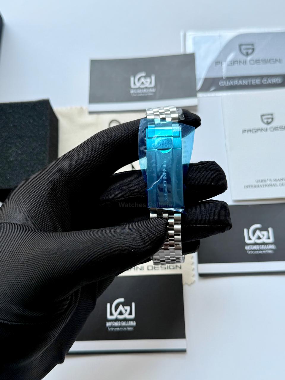 Pagani Design PD1783 Date Day Ice Blue Jubilee Edition Automatic Watch | Seiko NH36A | Sapphire Crystal | 100M Waterproof | Pakistan