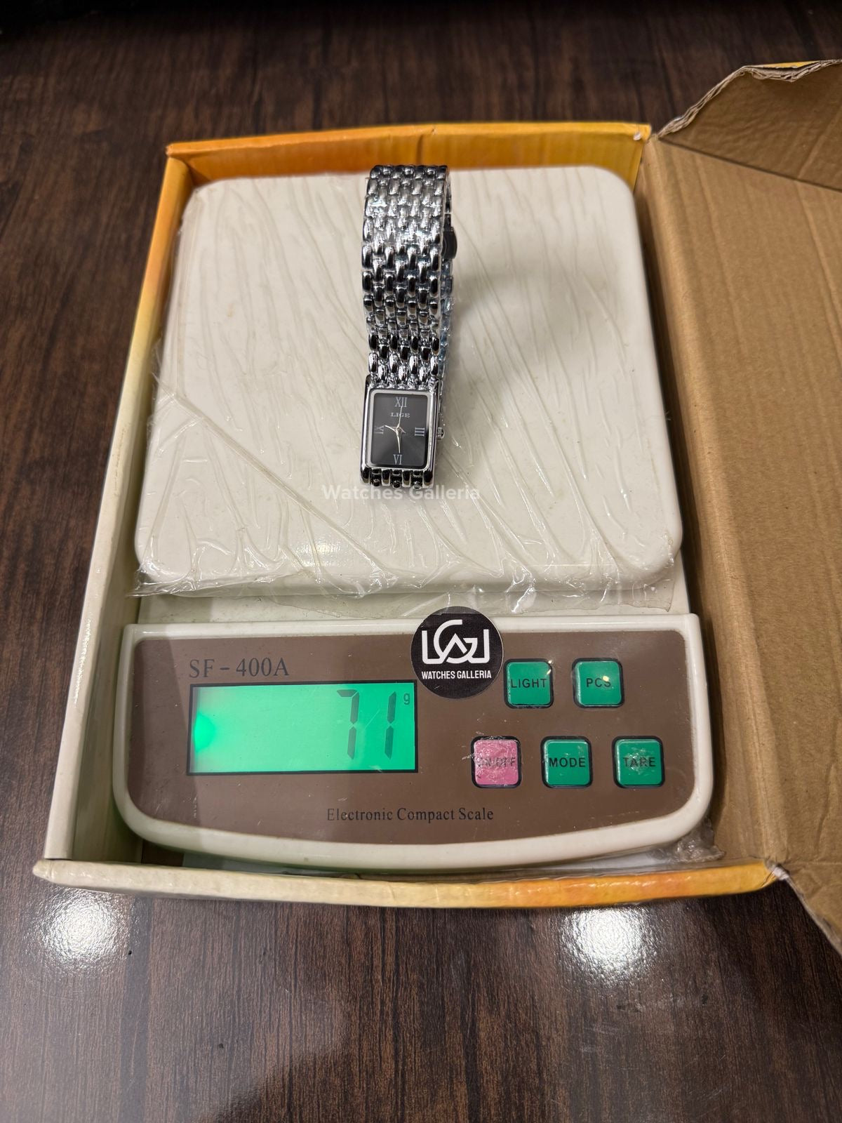 Lige 89156 Tank Women Watch Quartz (Silver/Black) Lige Women Watch