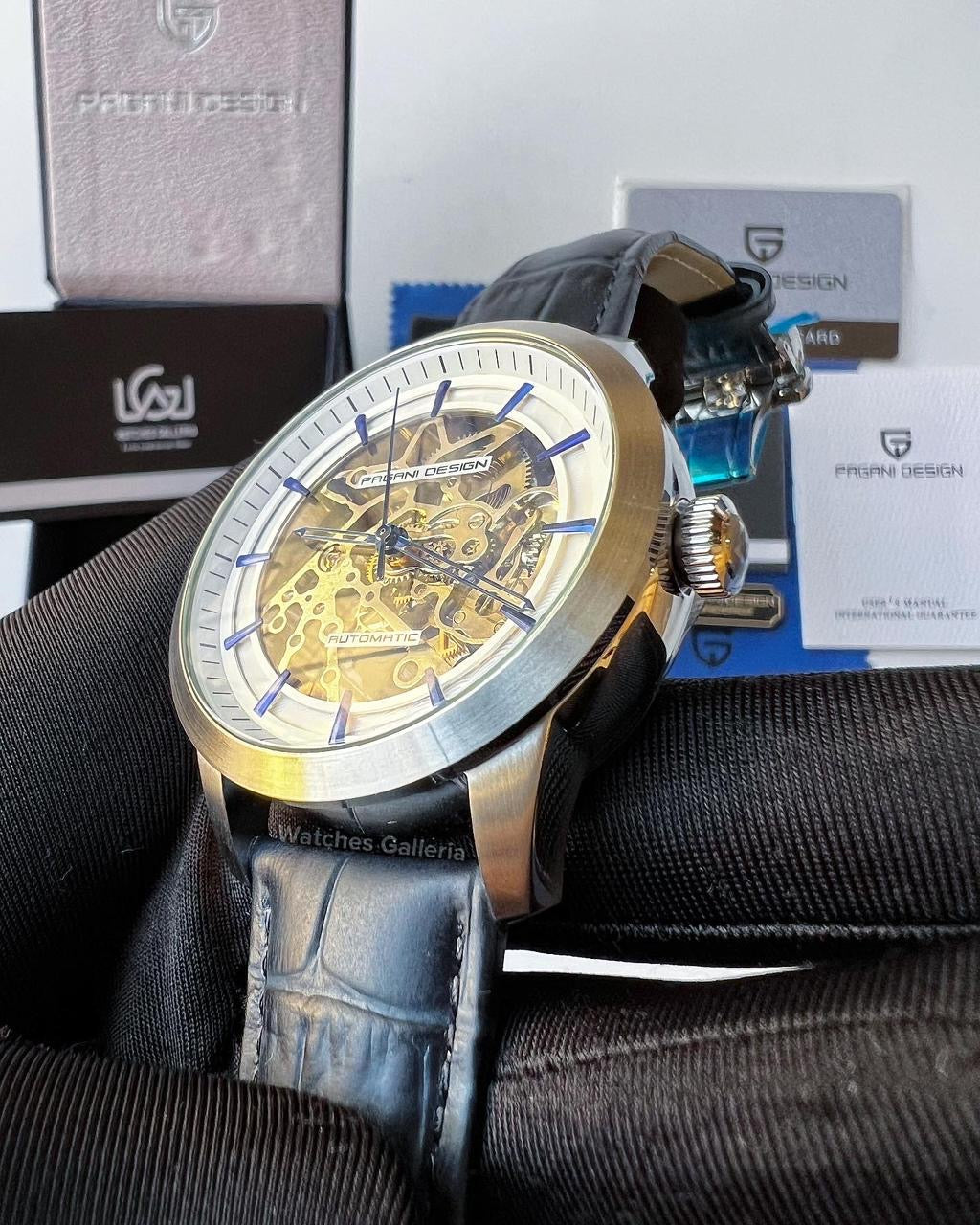 Pagani Design Skeleton Automatic (Blue) PD1638