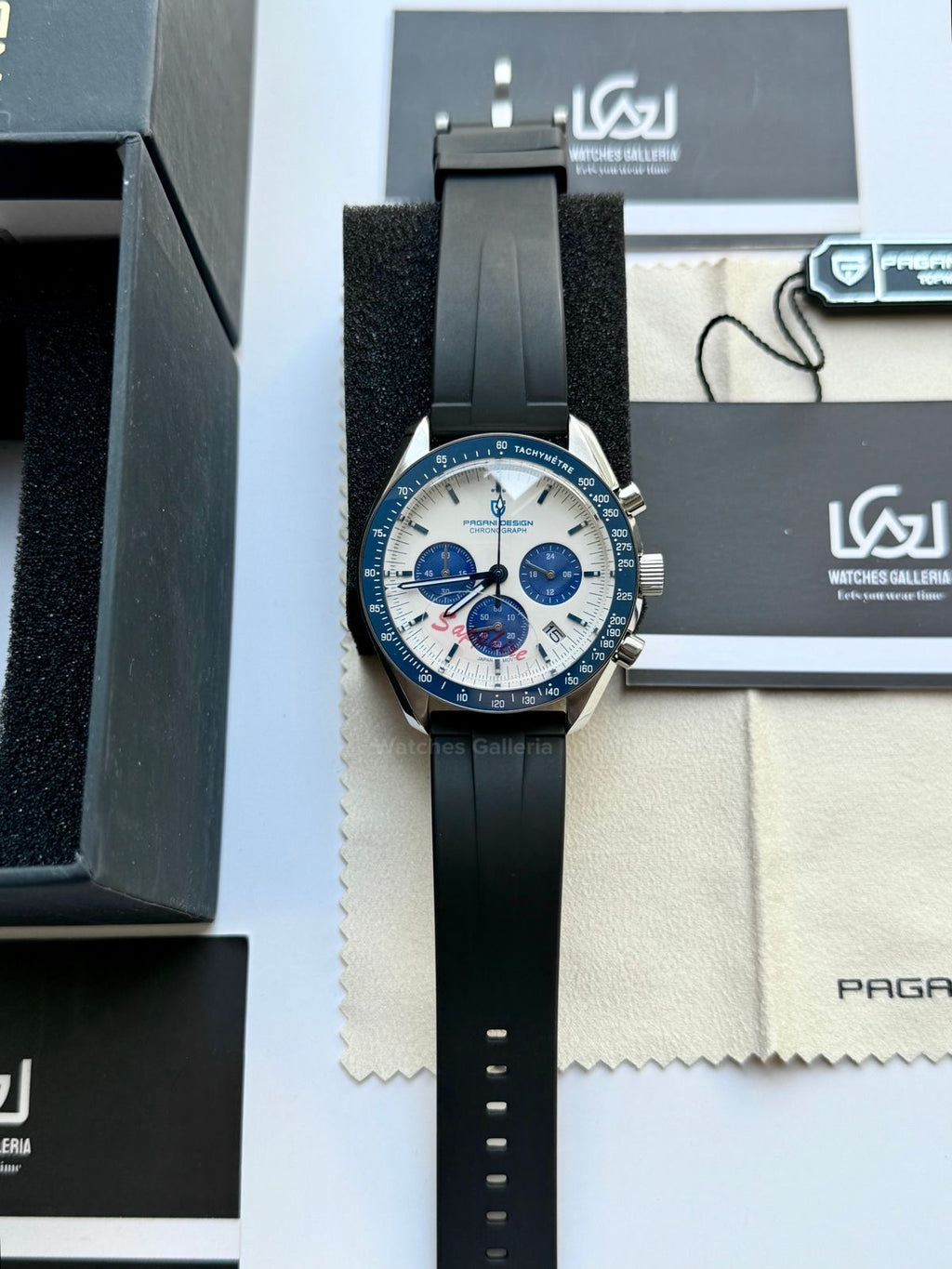 Pagani Design PD1701 Speedmaster Moonwatch Blue 40mm Chronograph – Seiko VK63 Quartz | Sapphire Crystal | 100M WR