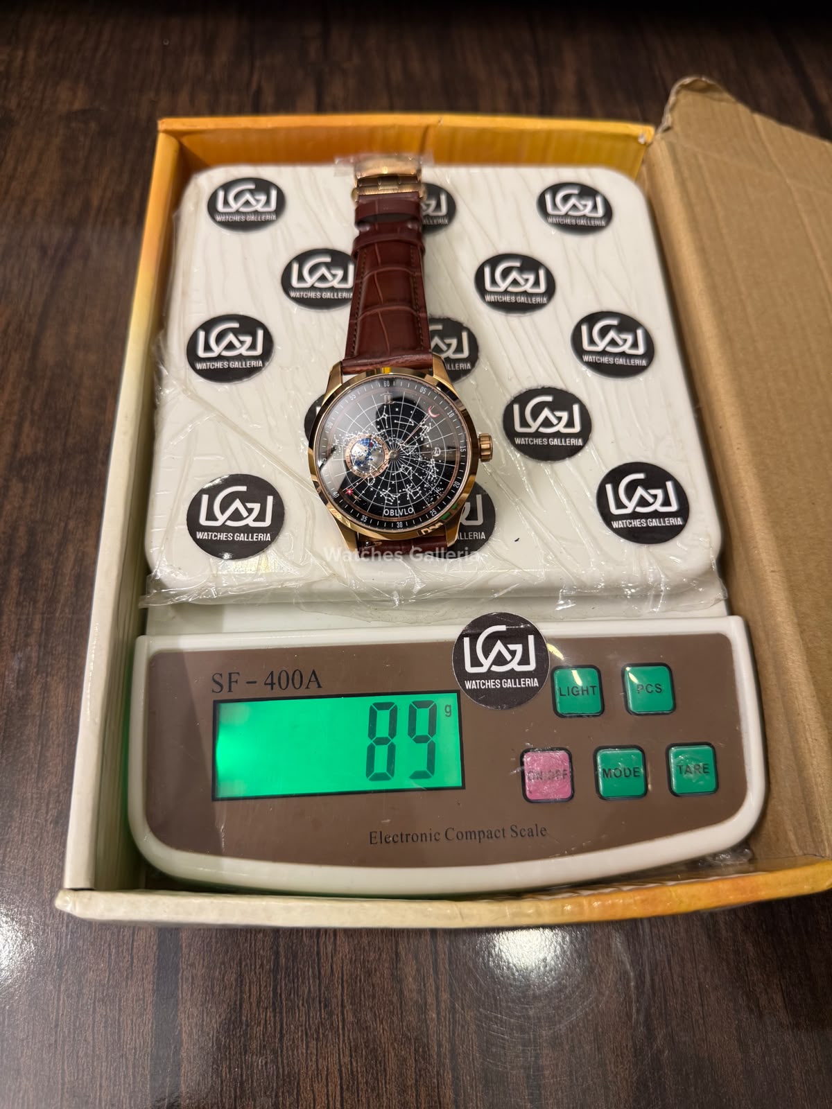 OBLVLO GC (Brown Rose Gold Black) Grand Complications Celestial Automatic Watch Brown & Black Dial with Rose Gold Details, Moving Constellation & Earth Display – OBLVLOGC | Oblvlo