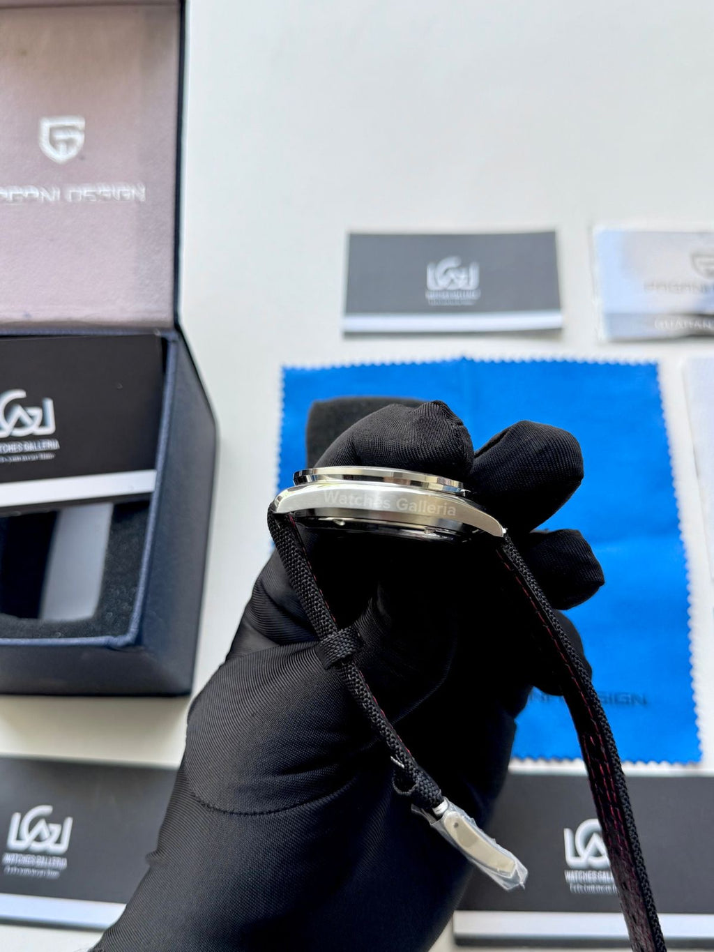 Pagani Design PD1701 Speedmaster Moonwatch Canvas (Black) Pagani Design in Pakistan