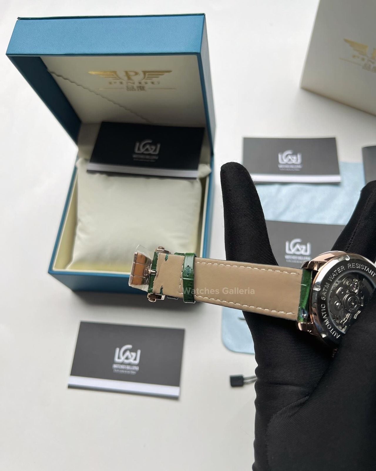 Pindu Design Casino Roulette Automatic Watch (Baguette Cut Diamonds Dial) P6617 Watches Galleria