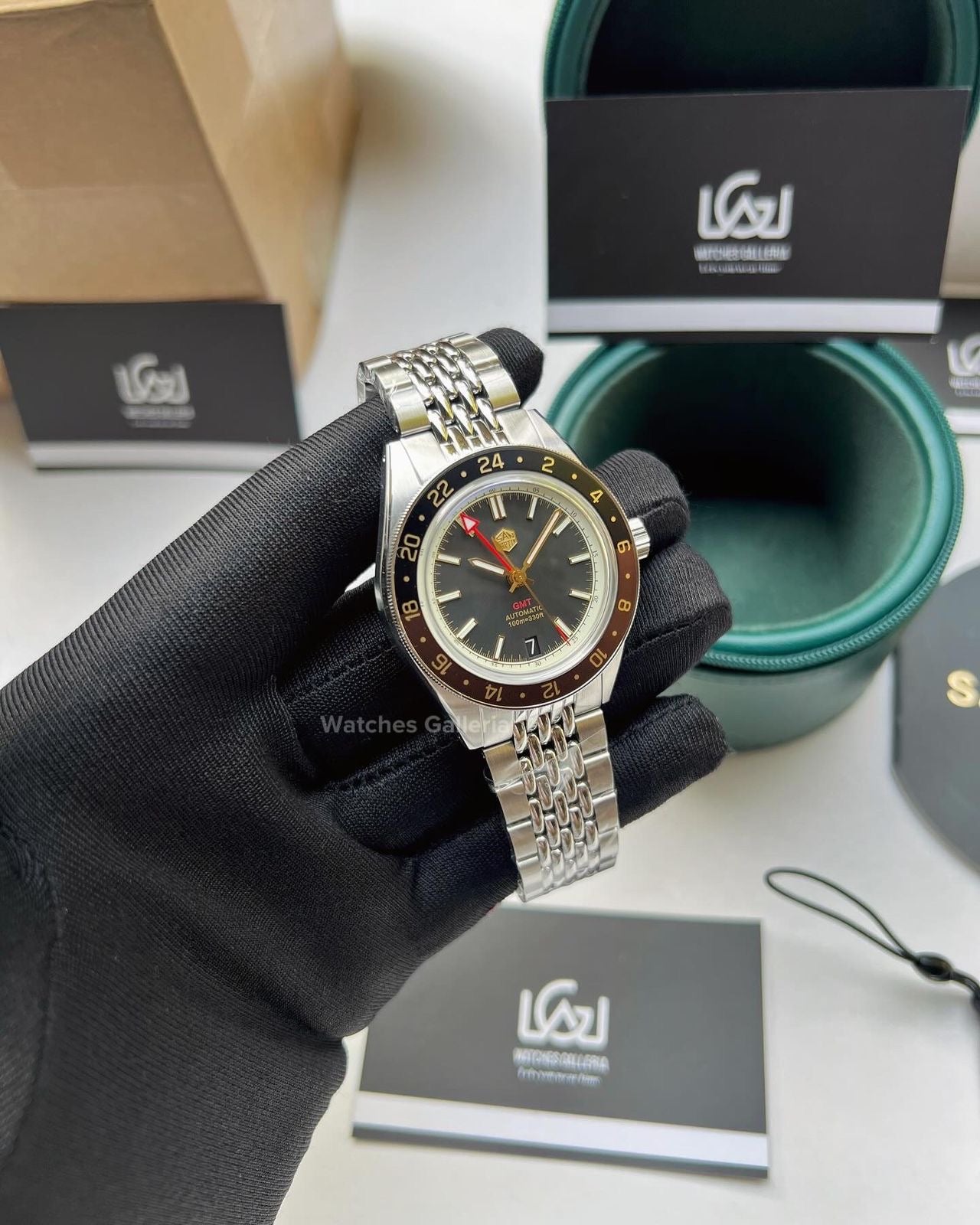 San Martin GMT RootBeer Automatic SN0116 Watches Galleria
