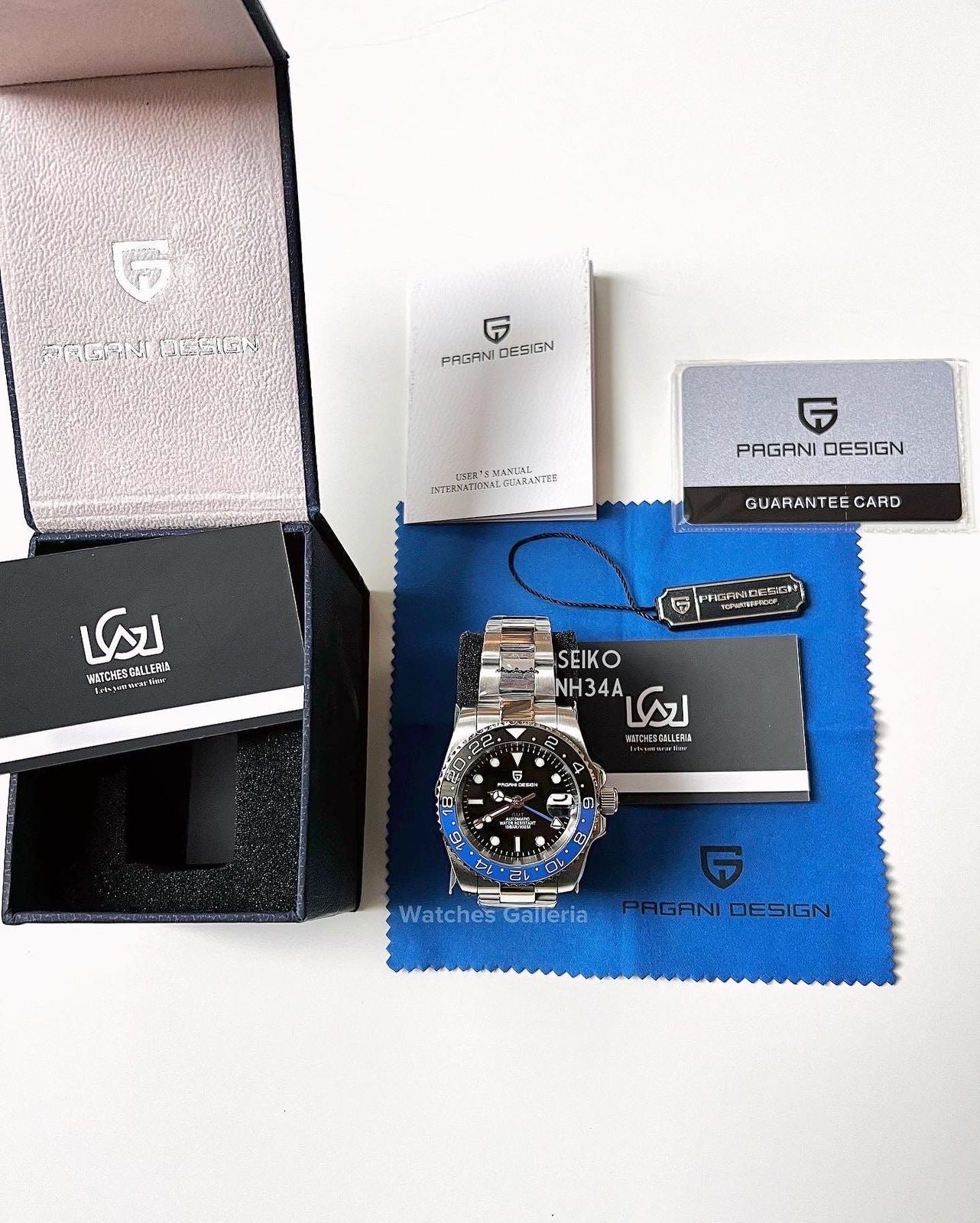 Pagani Design GMT Master V3 Seiko NH34A Automatic (Batman) PD1662A