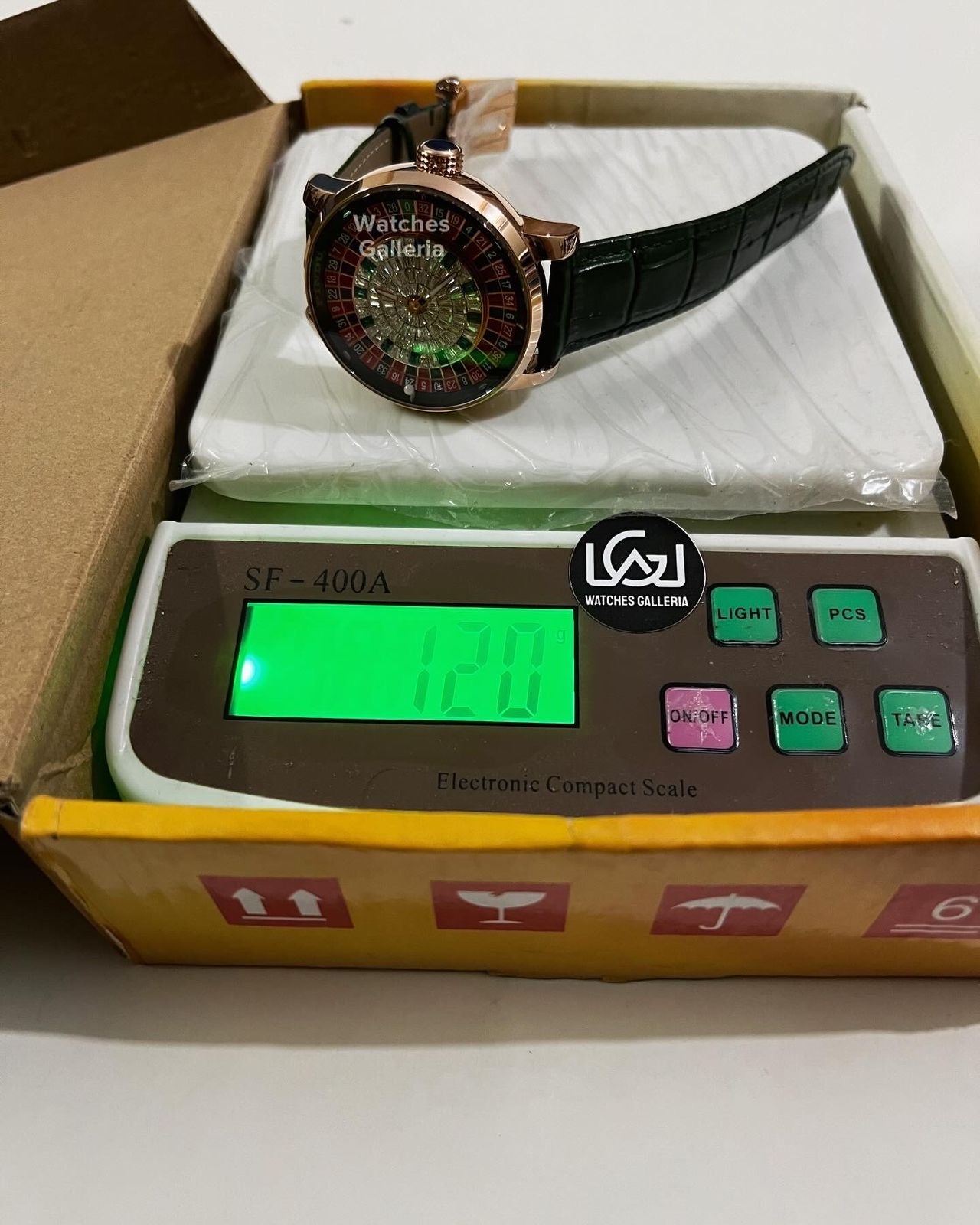 Pindu Design Casino Roulette Automatic Watch (Baguette Cut Diamonds Dial) P6617 Watches Galleria