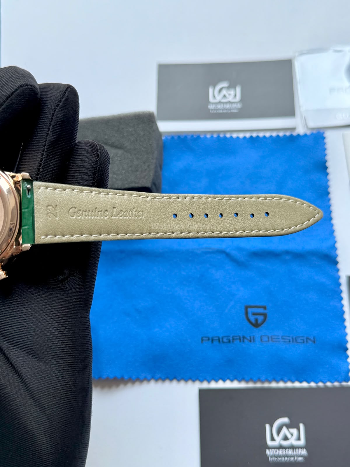 Pagani Design PD2720K | Green Rose Gold White | Flight Chronograph Limited Edition Blue Rose Gold White Quartz Watch