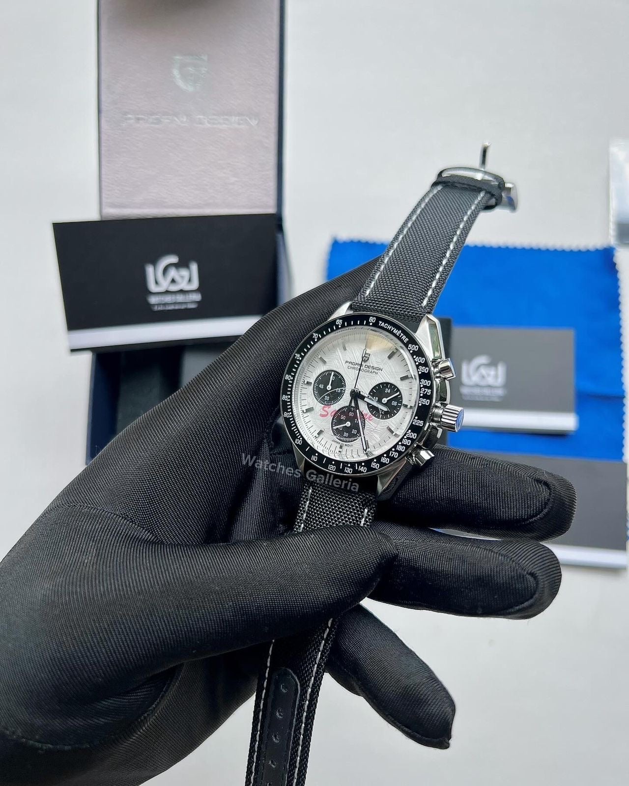 Pagani Design Speedmaster Moonwatch Black Quartz (Canvas Exclusive) PD1701 Watches Galleria