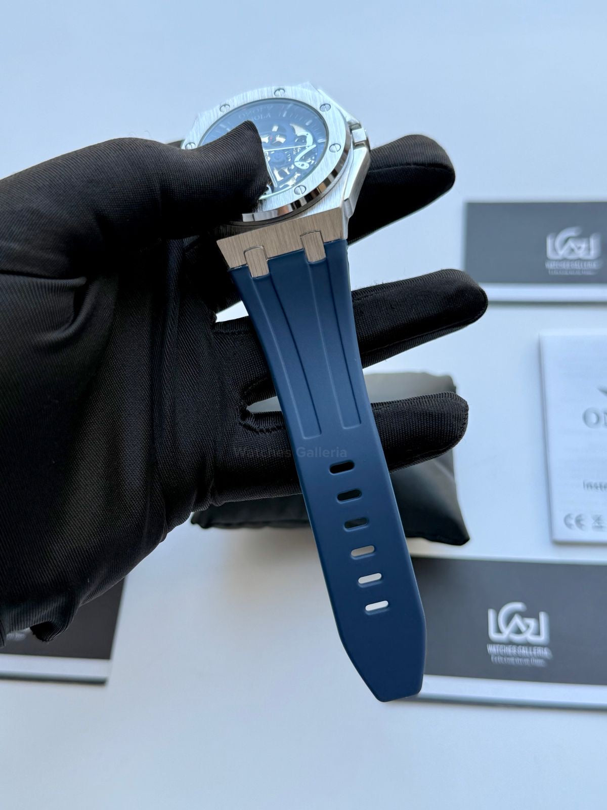 Onola 3834 Royal Oak Offshore Skeleton Blue 46mm Automatic – Premium Sports Watch