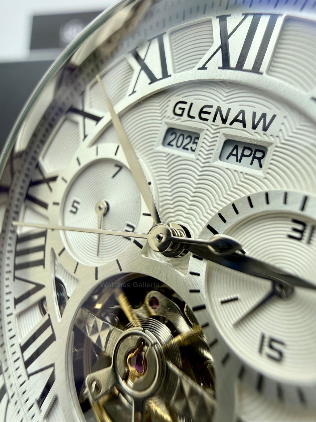 Glenaw GL8920 Calendar Flywheel Automatic Watch – Black Dial | Luxury Automatic Wristwatch for Men