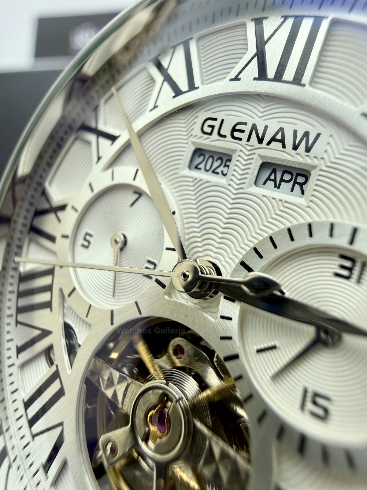 Glenaw GL8920 Calendar Flywheel Automatic Watch – Black Dial | Luxury Automatic Wristwatch for Men