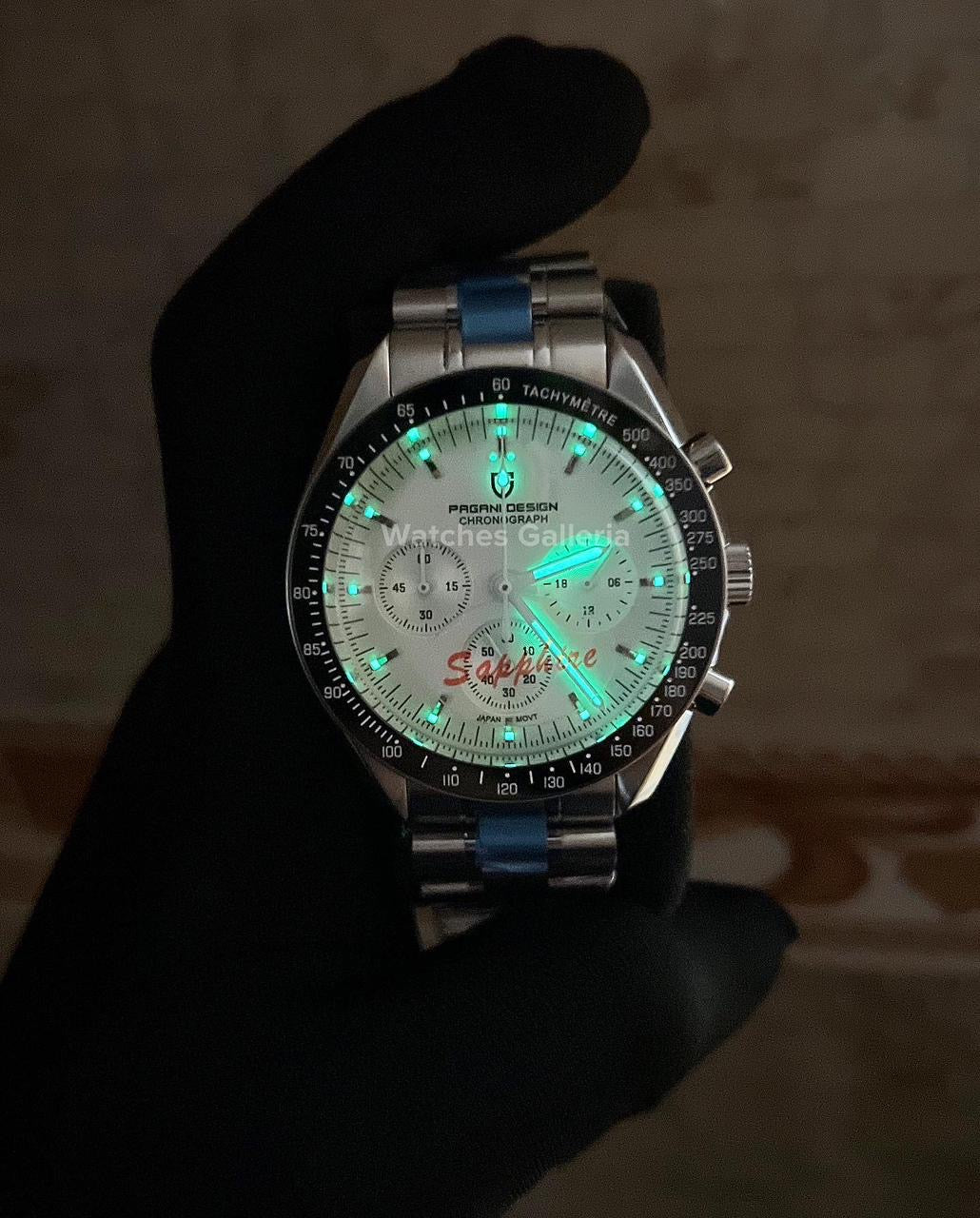 Pagani Design Speedmaster Moonwatch Quartz (White) PD1701 V3
