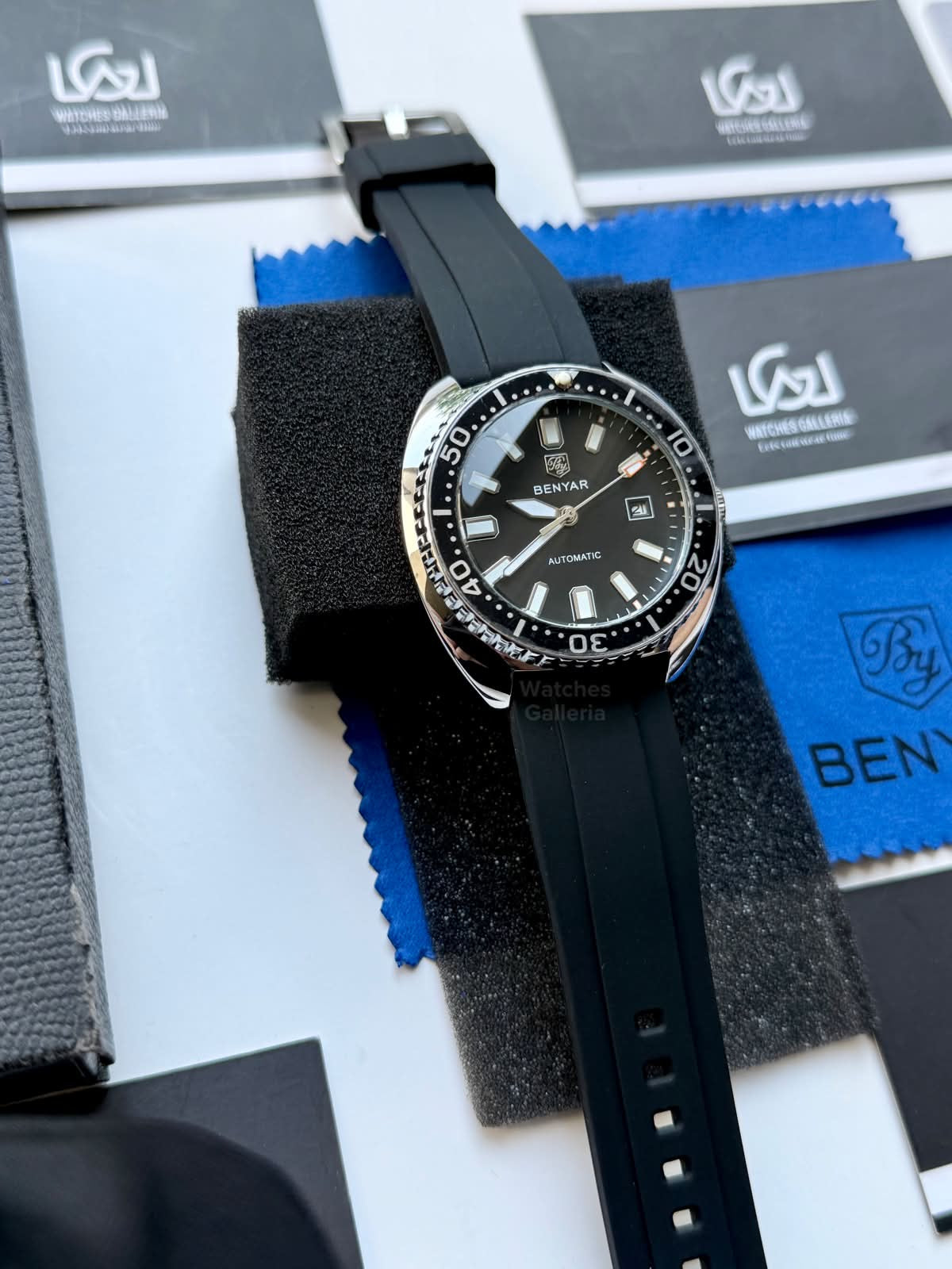 Benyar BY5211 Turtle Automatic Black Dial Luxury Men’s Watch in Pakistan – Stainless Steel Automatic Watch