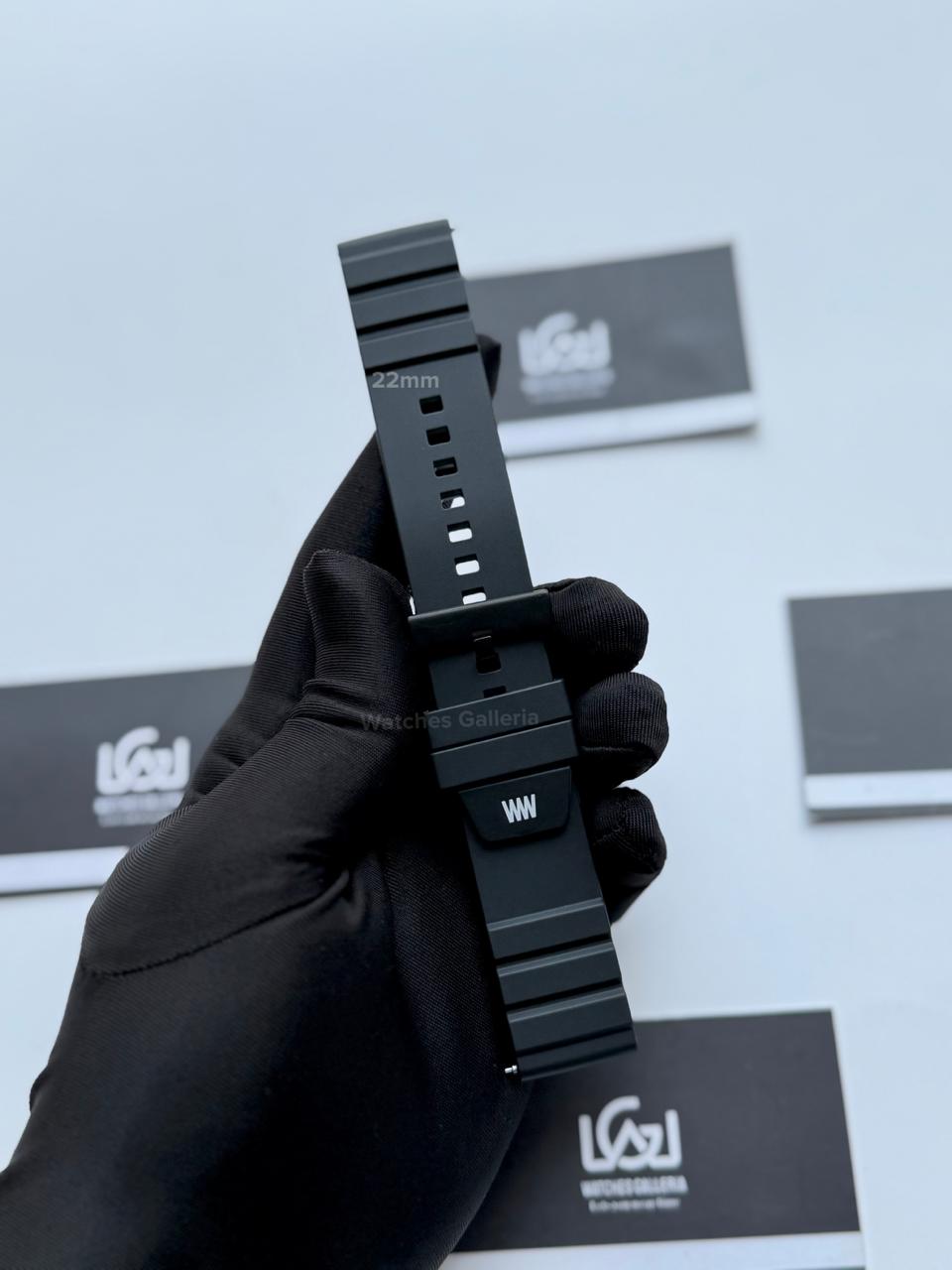 Premium Silicone Rubber Strap 22mm – Quick Release Pin Buckle | Black Buckle | Universal Fit for 22mm Watches