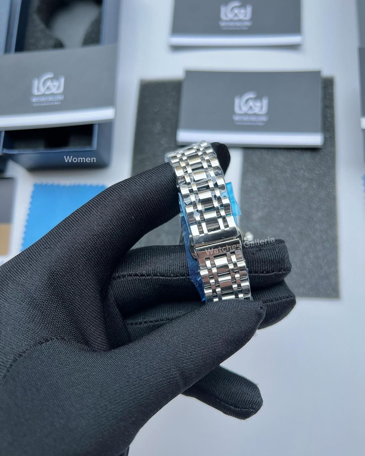 Lige Date Day Couple Watch (Silver/Blue) Lige9846 Lige10007