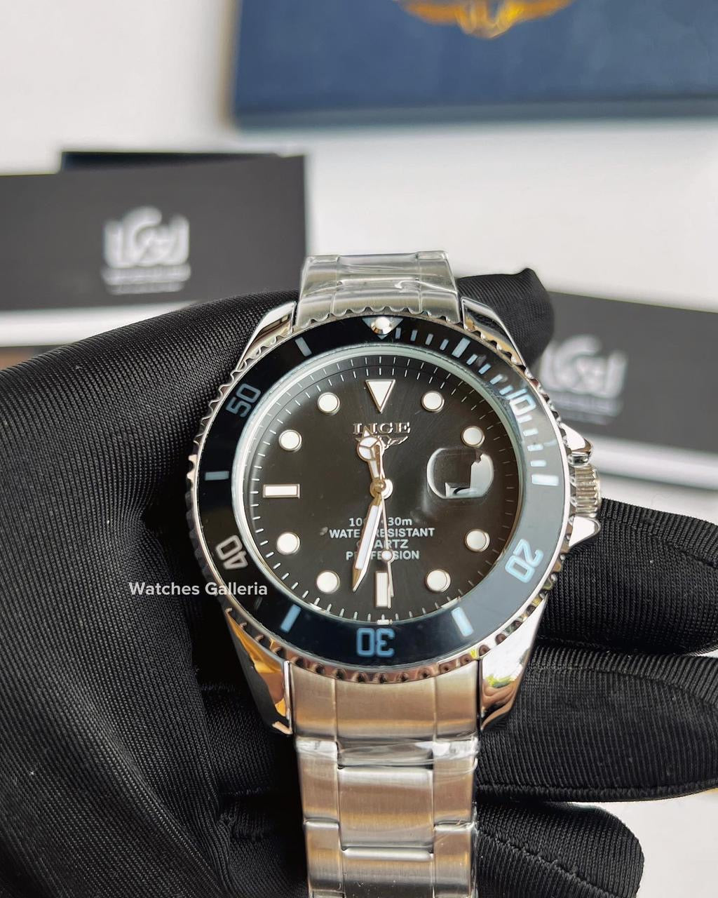 Lige Submariner Quartz (Black) LG10045