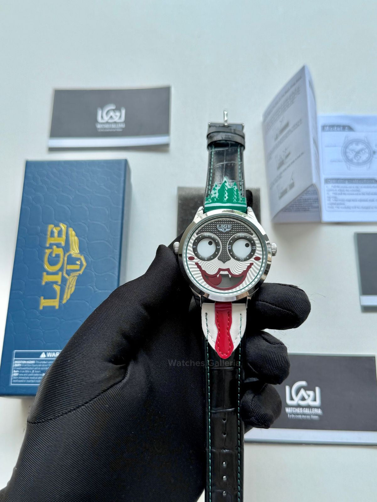 Lige Clown Watch Quartz (Green) LG89160 Watches Galleria