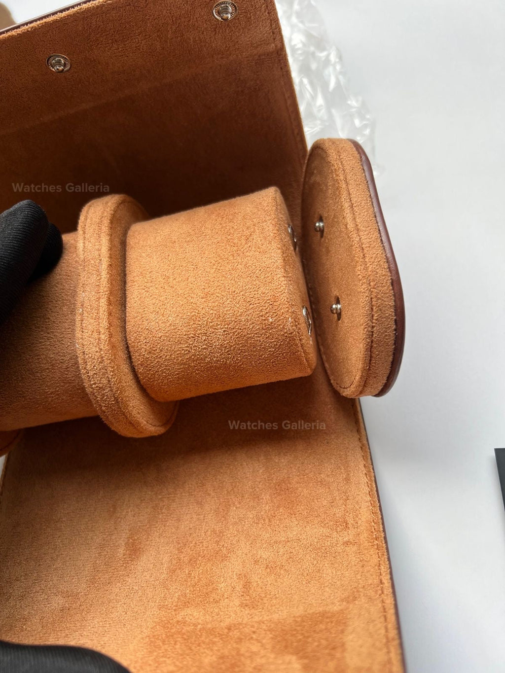 Watch Travel Box Roll 2 Slots (Brown) Watches Galleria