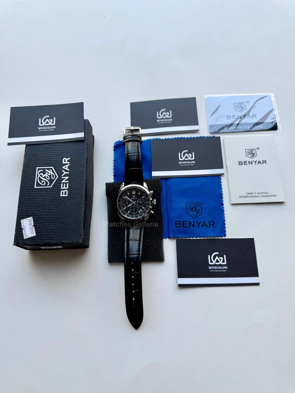 Benyar BY5193 Classic Moonphase Quartz (Black) Benyar in Pakistan