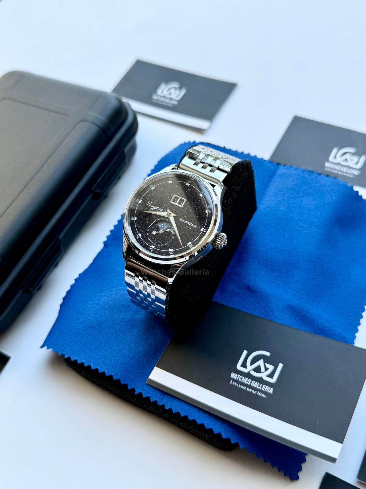 Sugess S401B Oyster Moonphase Watch in Pakistan – Luxury Men’s Automatic Mechanical Watch with Starry Sky Dial