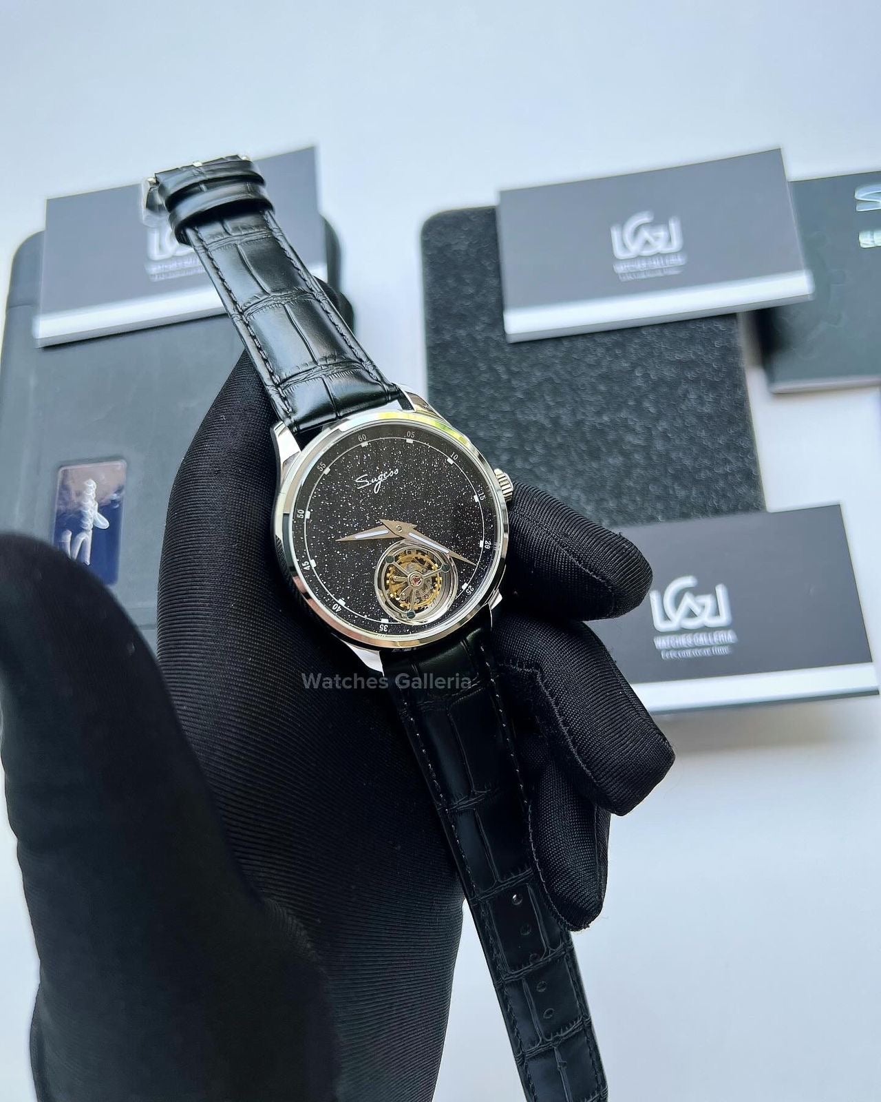 Suguess Tourbillon Master Automatic (Black) SU8230STRF Watches Galleria