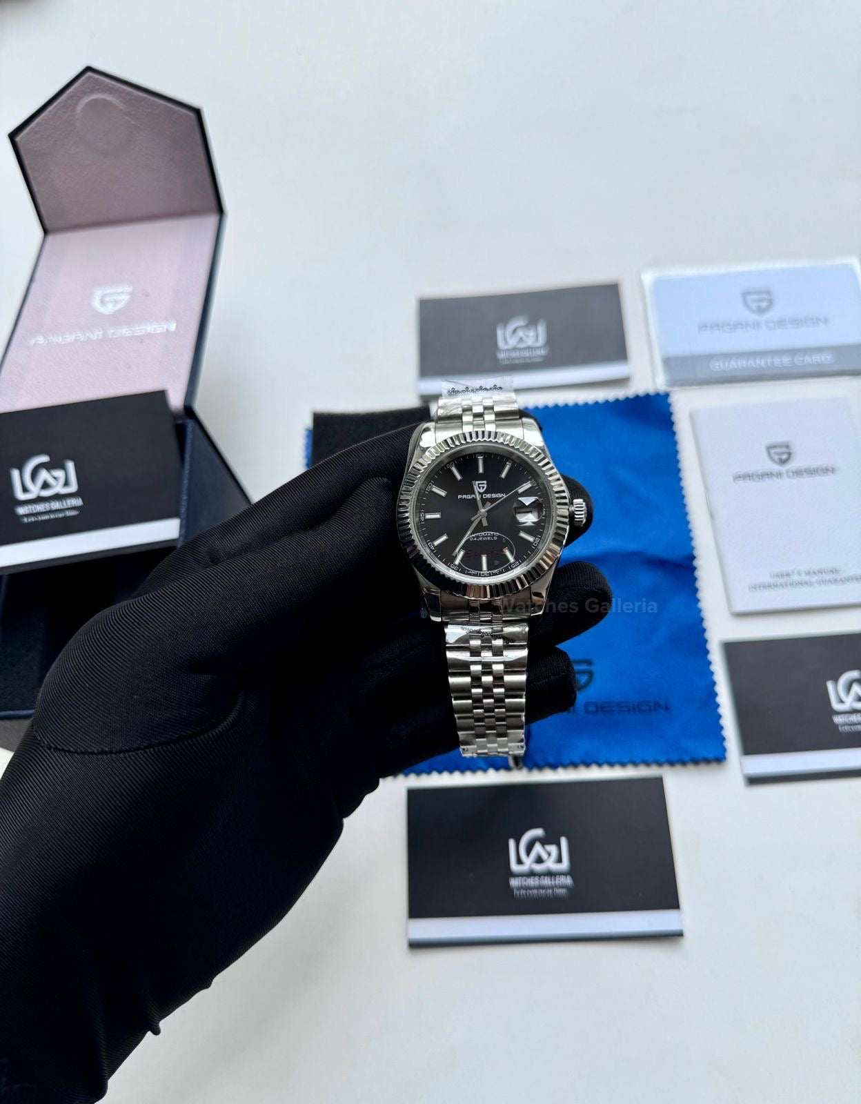 Pagani Design Datejust Automatic PD1645 (Black) Pagani Design in Pakistan