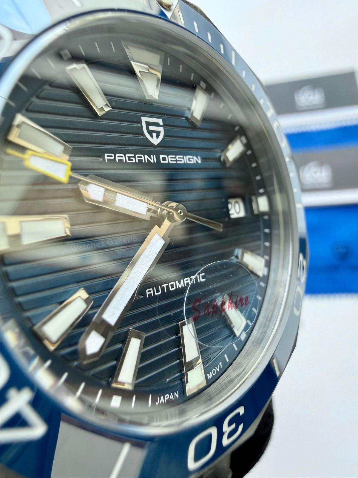 Pagani Design PD1668 Aquaracer Blue 43mm Automatic – Discontinued Model | Sapphire Glass | Seiko NH35A | 100M WR