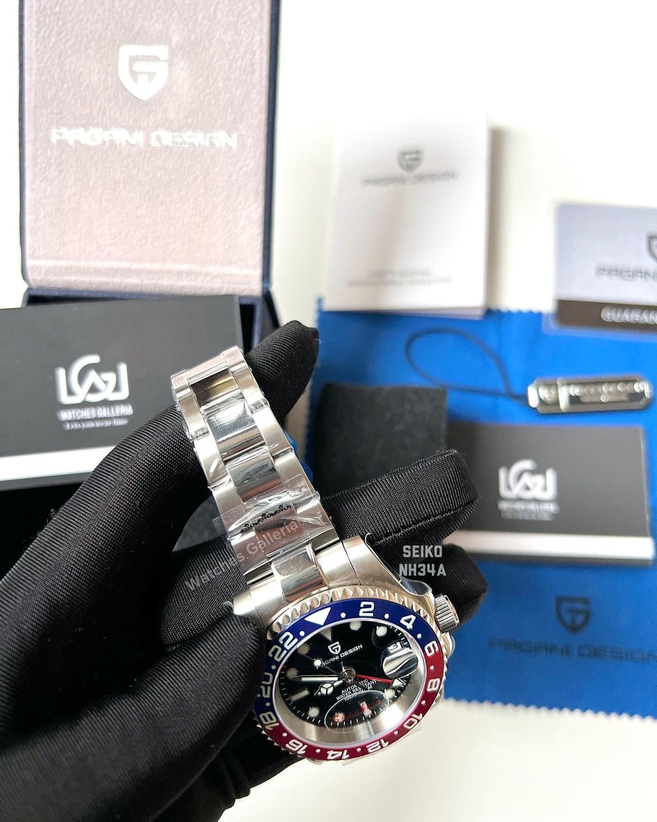 Pagani Design GMT Master V3 Seiko NH34A Automatic (Pepsi) PD1662A