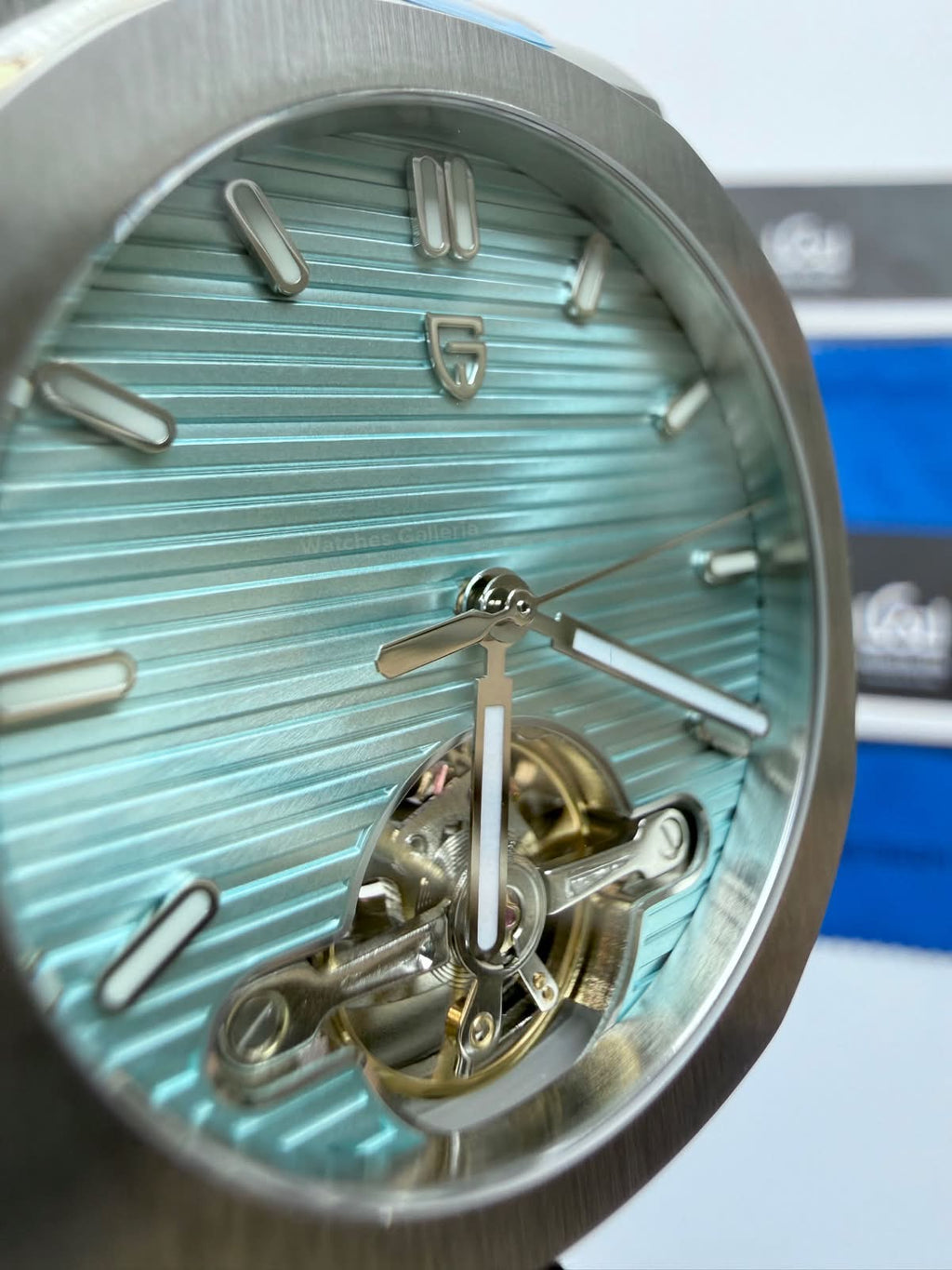 Pagani Design PDys025 Nautilus Flywheel Ice Blue 42mm Automatic Watch – Sapphire Crystal | E3251 Movement | 5ATM