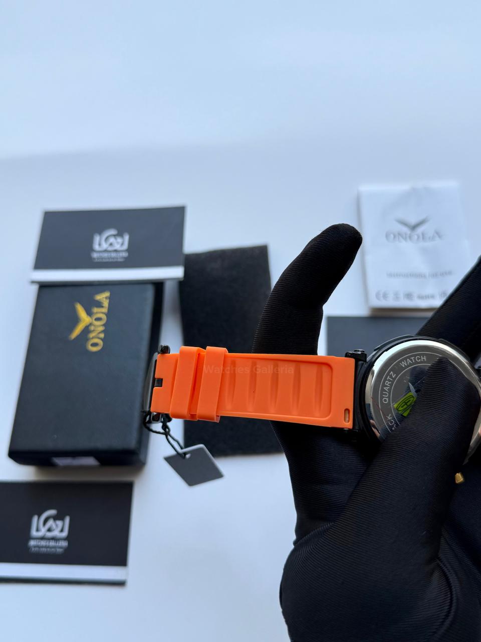 Onola 6859 Sports Chronograph Quartz (Orange) – Premium Racing Inspired Design | Original Onola Watch in Pakistan