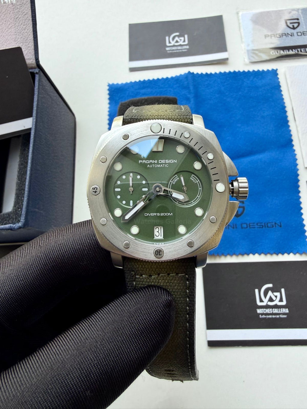 Pagani Design PD1767 Submersible Automatic (Green) Pagani Design Watch in Pakistan