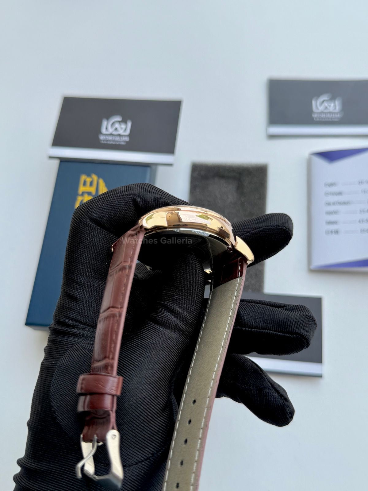 Lige Casino Watch Quartz (Brown -Rose Gold) LG89161 Watches Galleria