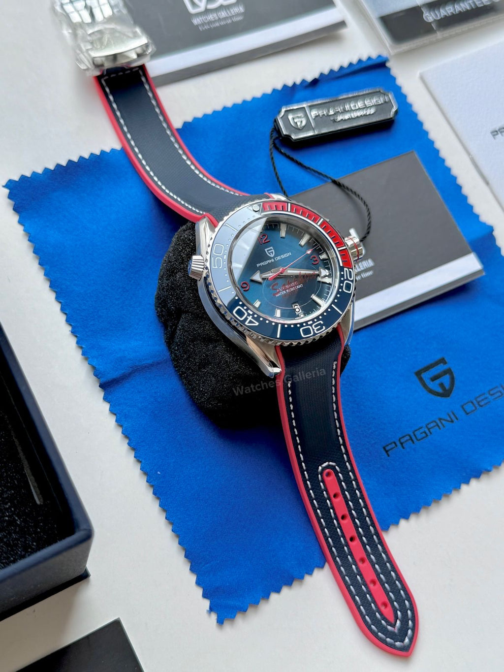Pagani Design Sea Master Planet Ocean Automatic PD1679 (Blue/Red) Pagani Design in Pakistan