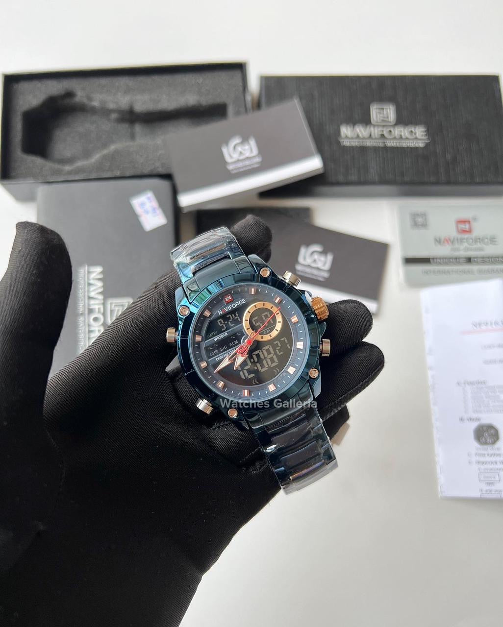 Naviforce Dual Display Quartz Watch (Blue) NF9163