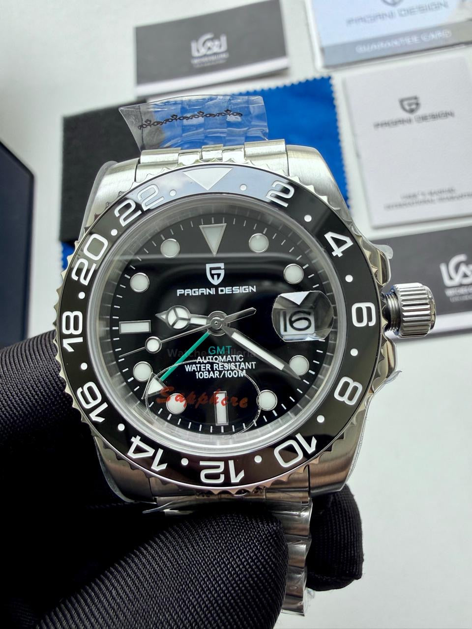 Pagani Design PD1662 GMT Master II Jubilee Edition Automatic (All Black) Pagani Design in Pakistan