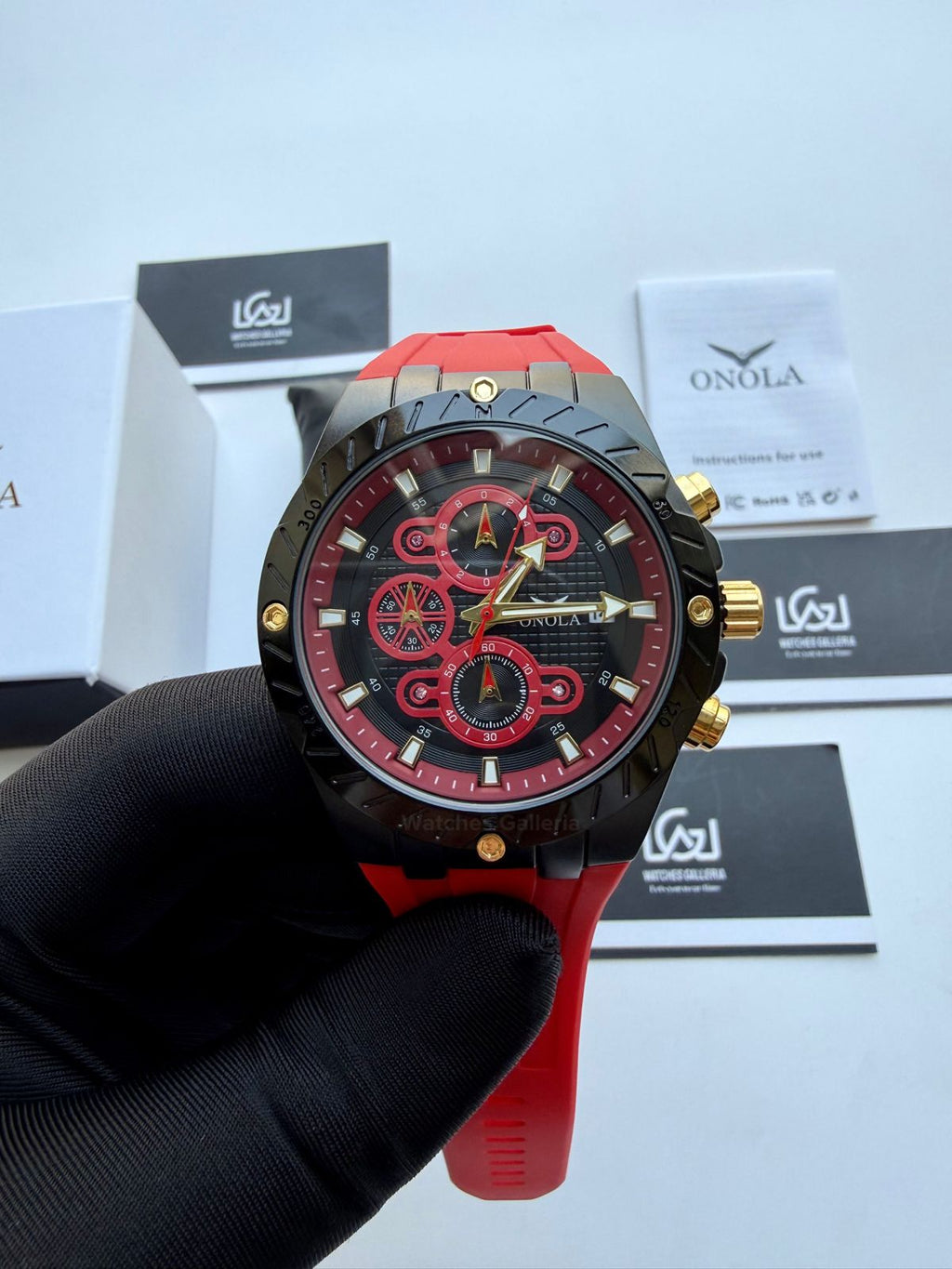 Onola 6857 Offshore Chronograph Red 46mm Quartz – Royal Oak Offshore Design