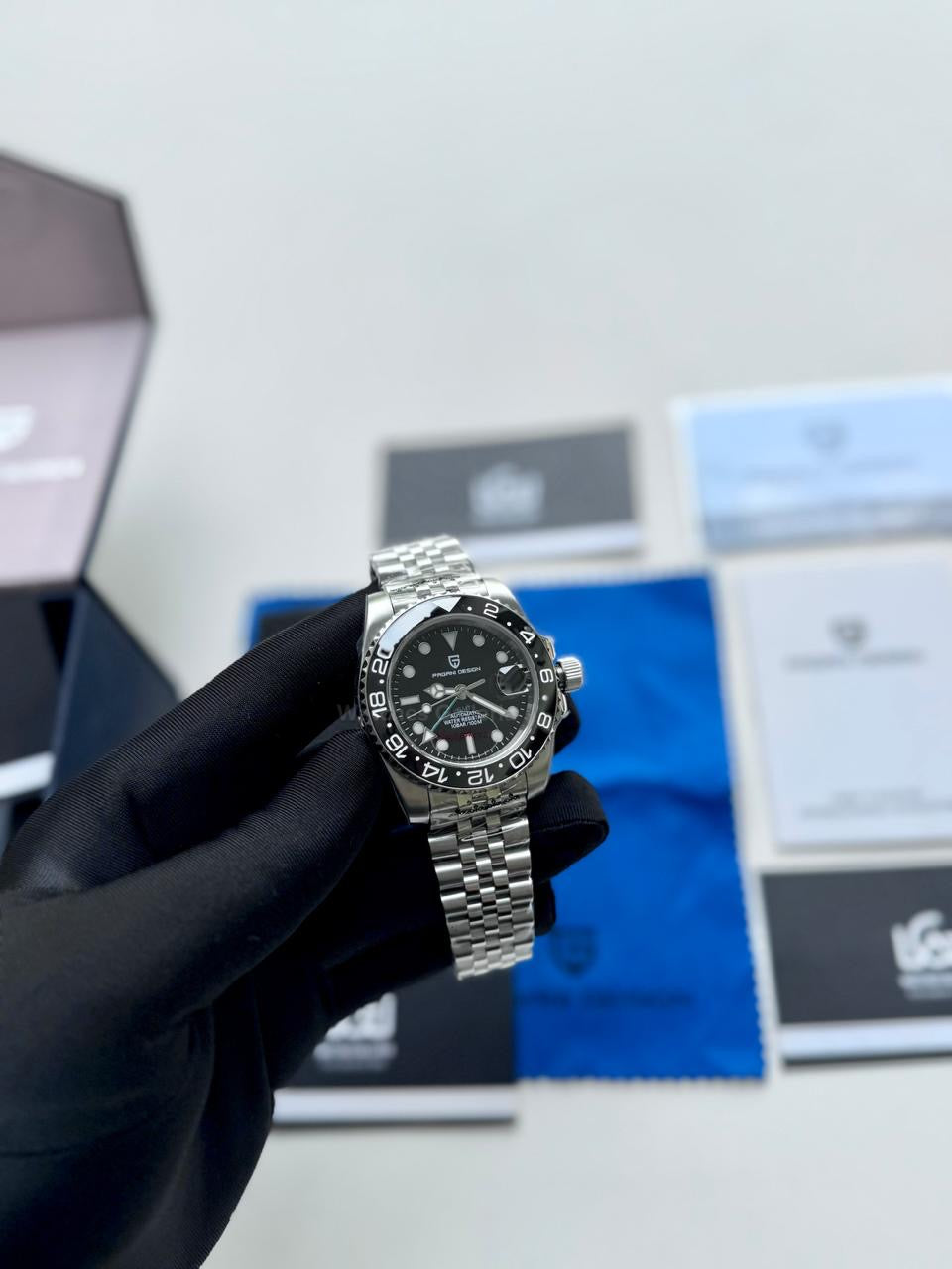 Pagani Design PD1662 GMT Master II Jubilee Edition Automatic (All Black) Pagani Design in Pakistan