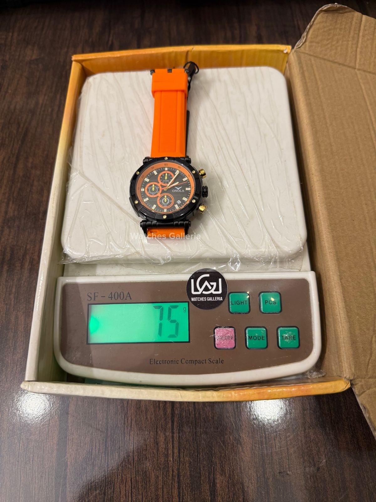 Onola 6859 Sports Chronograph Quartz (Orange) – Premium Racing Inspired Design | Original Onola Watch in Pakistan