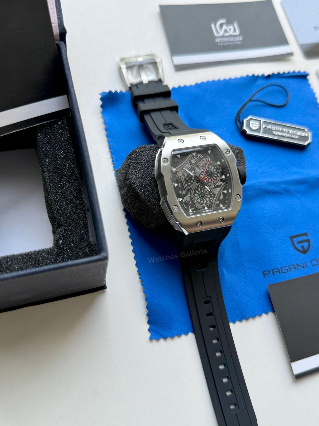 Pagani Design Tonneau Calendar Quartz PDys012 (Black) Pagani Design in Pakistan