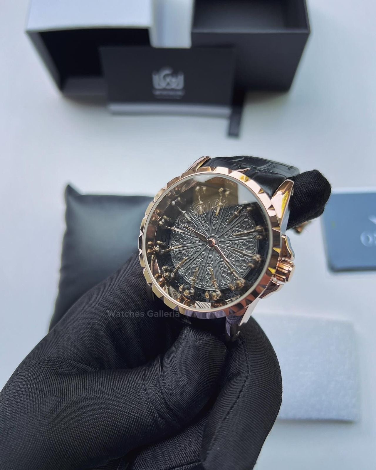 Onola Round Table Watch Quartz (Rose Gold) ONL12RT Watches Galleria