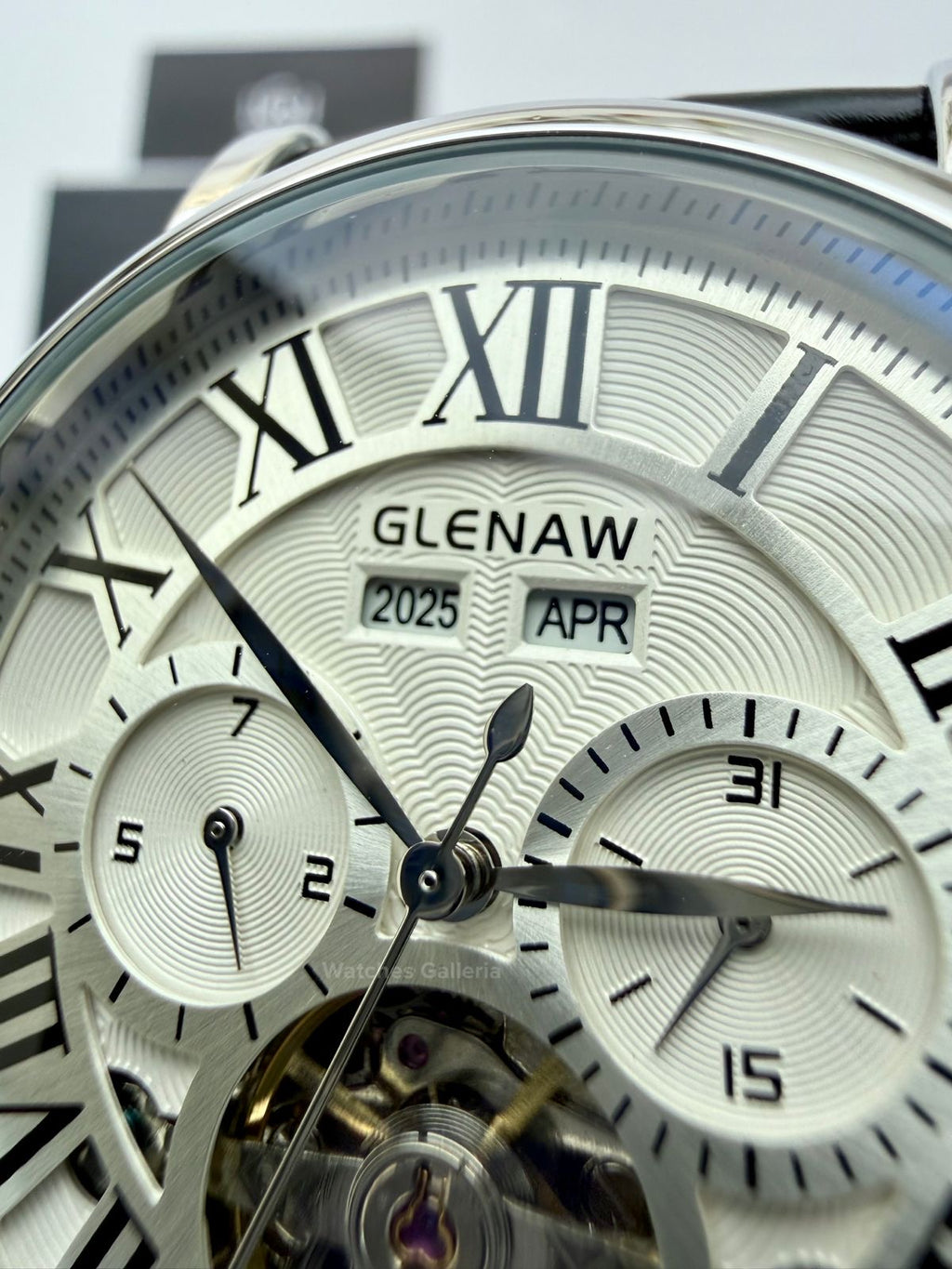 Glenaw GL8920 Calendar Flywheel Automatic Watch – Black Dial | Luxury Automatic Wristwatch for Men